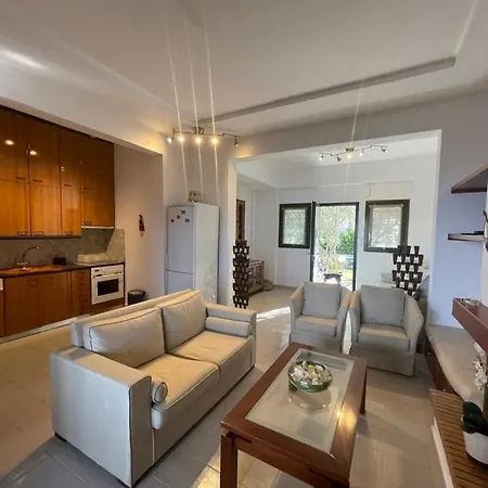 Villa At Beachfront Lilia In Pefkohori, Halkidiki For A Dreamy Vacation *